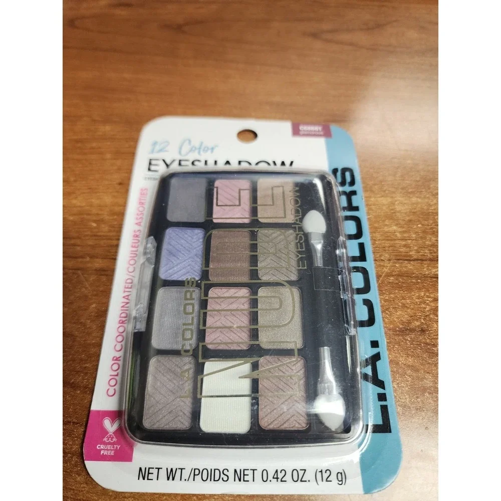 L. A. Colors Nude ‎ 12 Color Eyeshadow Glamorous    C68681